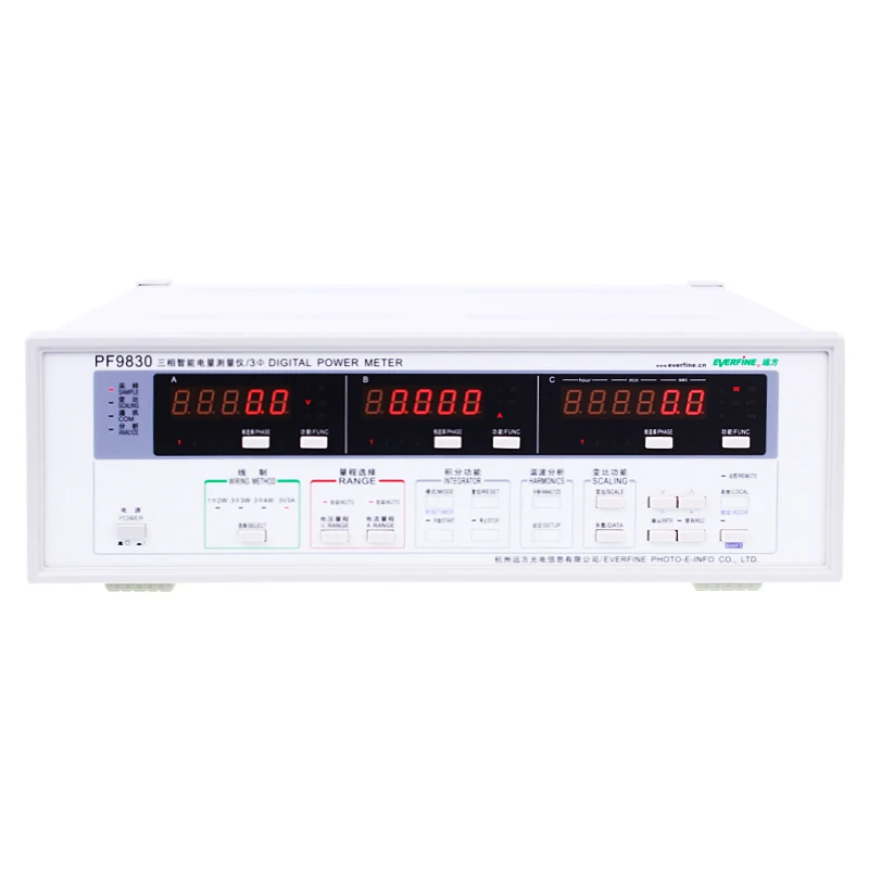 

50A/10A/2A PF9830 Full Function Type Triphase Digital Power Meter Tester