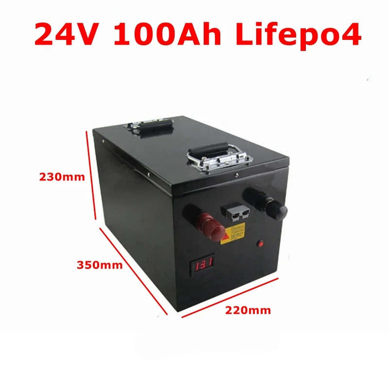 

BLN impermeabile 24V 100AH lifepo4 batteria display di tensione della bicicletta elettrica per carrello elevatore solare 4800W