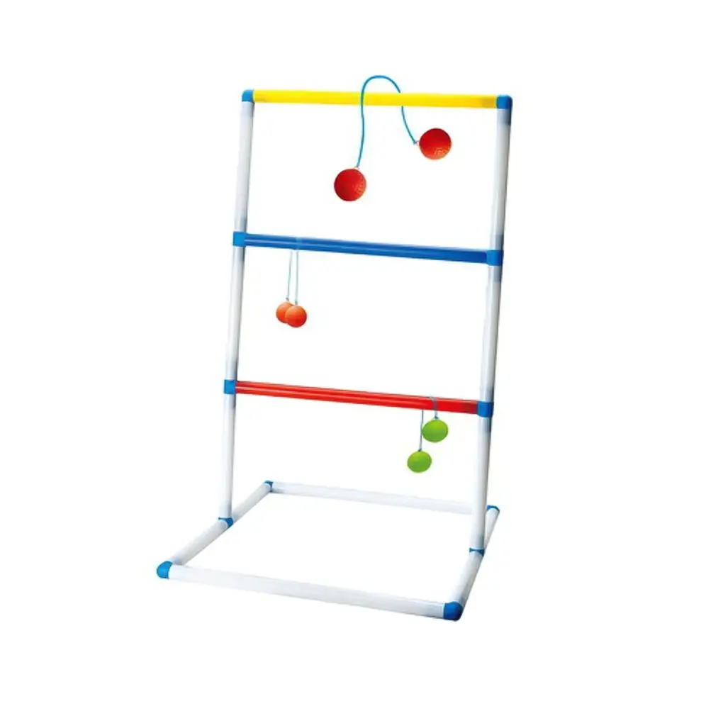 

Ladder Toss Game Set Plastic Wear-resistant Stable Easy Assembly Funny Retractable Trapezoidal Throw Toss Game Home