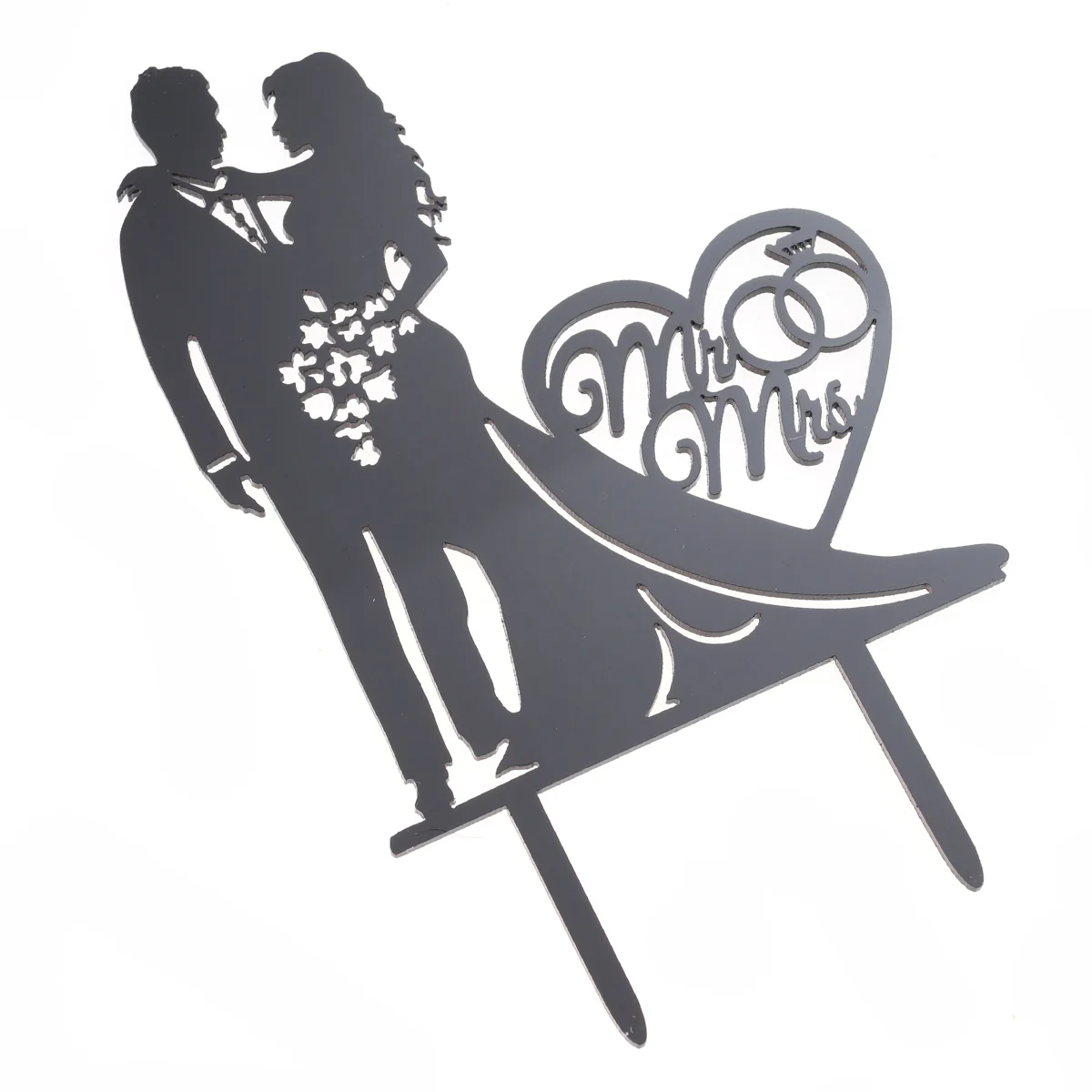 

Bride and Groom Acrylic Funny Party Supplies Cake Decor for Engagement Anniverary