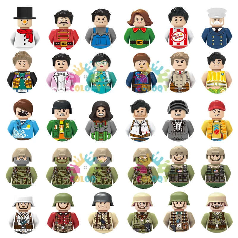 

Kids Toys City Series Building Blocks Polices Player Worker Soldier Set Mini Action Figures Bricks Toys For Kids Birthday Gifts