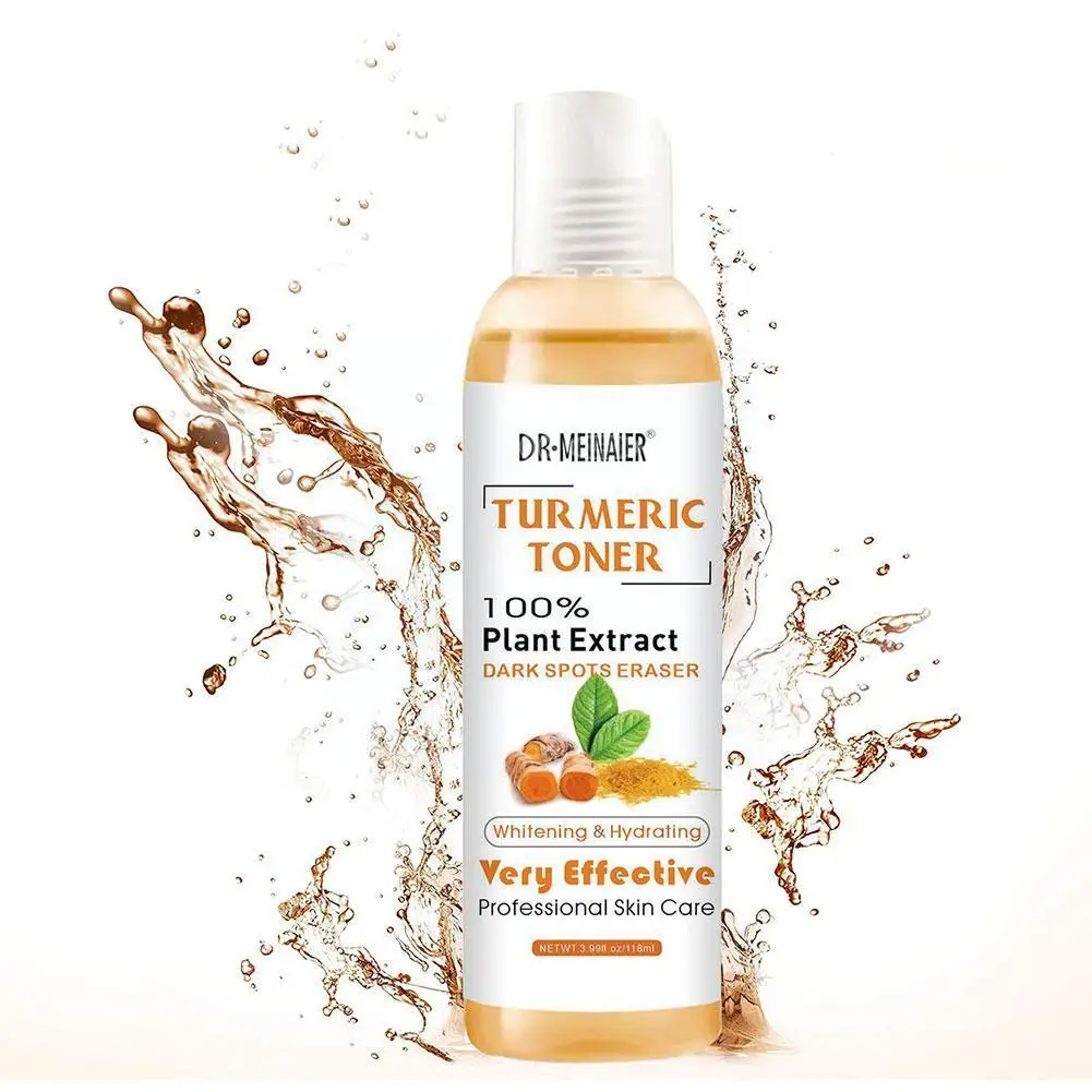 

118ml Tumeric Dark Spots Toner Spots Eraser Corrector Turmeric Fade Blemishes Dark Spot Remover Acne Remover Toner For Dark D6y7