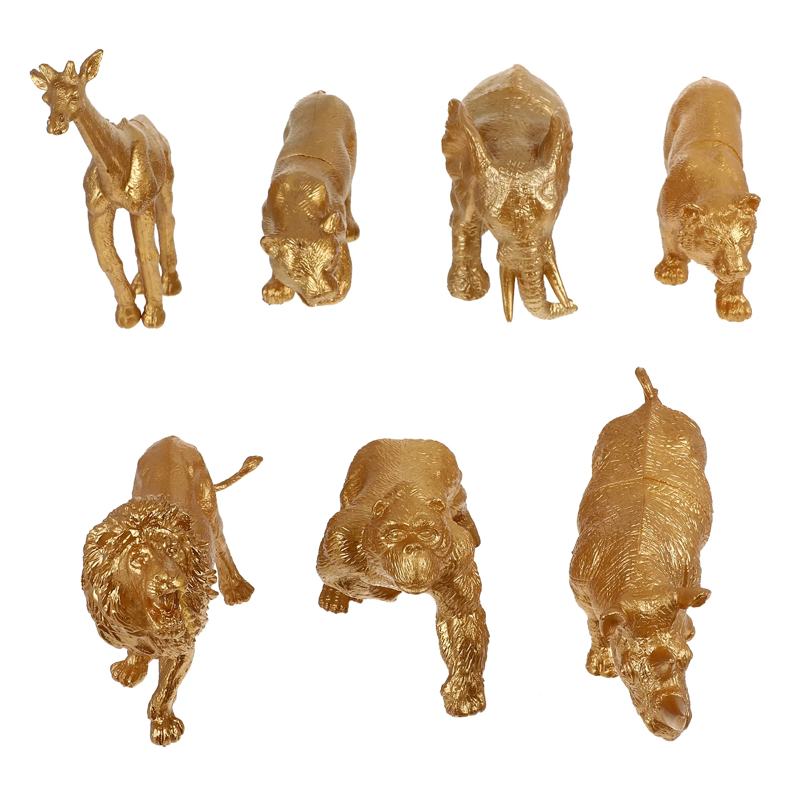 

Animal Animals Figures Gold Figurines Fordecor Mini Model Zoo Wild Statue Jungle Woodland Ornament Kidsfigurinetoys Elephant