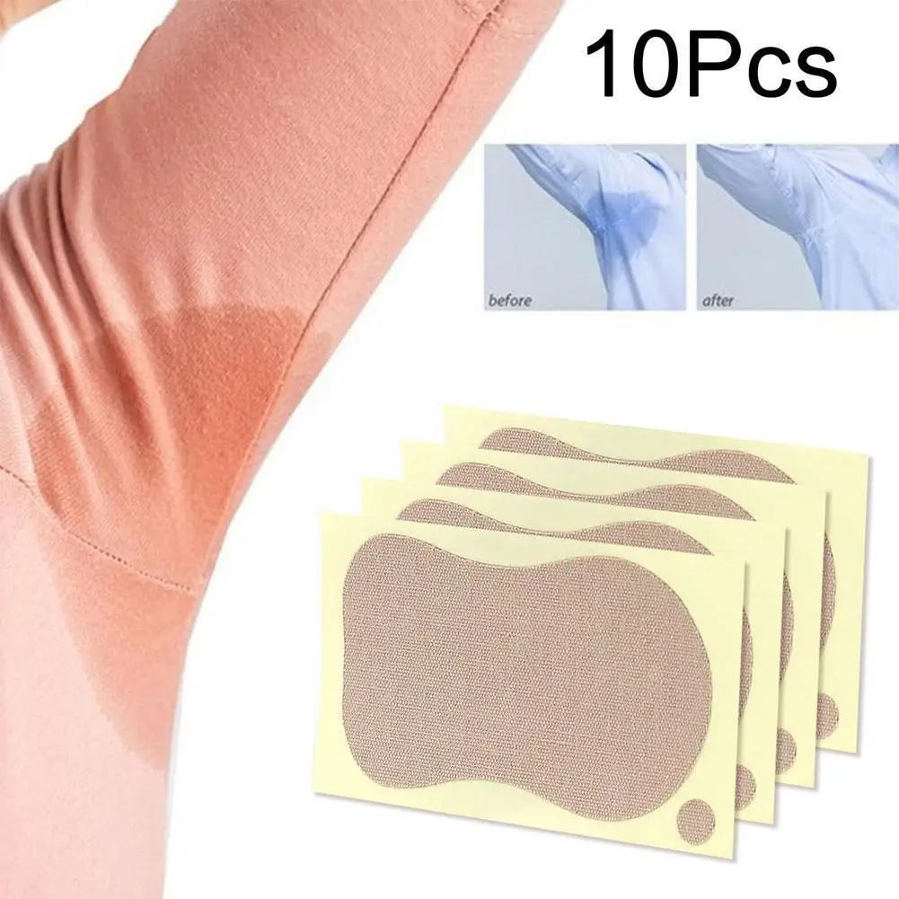 

10pcs Sweat-absorbent and Deodorant Patch for Underarms Soles Armpit Sweat Absorbent Pad Anti Perspiration Foot Sticker Pat D4M7