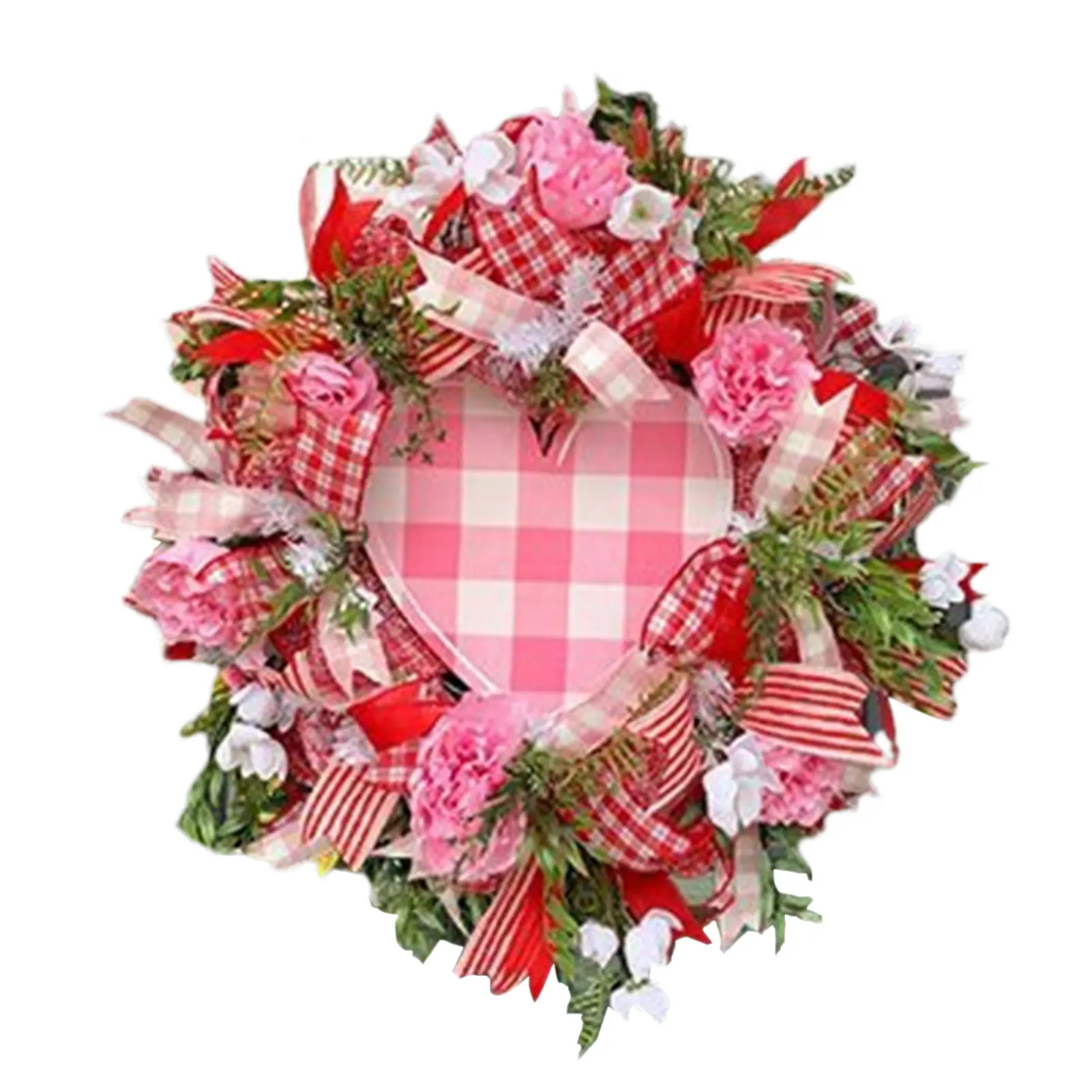 

Mesh Valentine's Day Wreath Valentines Acrylic Door Wreath With Heart Valentine Wreath For Lover Gifts For Valentine's Day