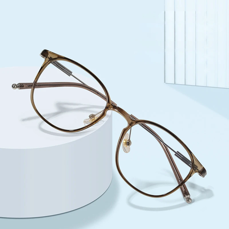 

Оптические очки по рецепту для женщин и мужчин, круглые очки в стиле ретро, новая модная Ультралегкая прозрачная маленькая оправа для очков TR90, 8609