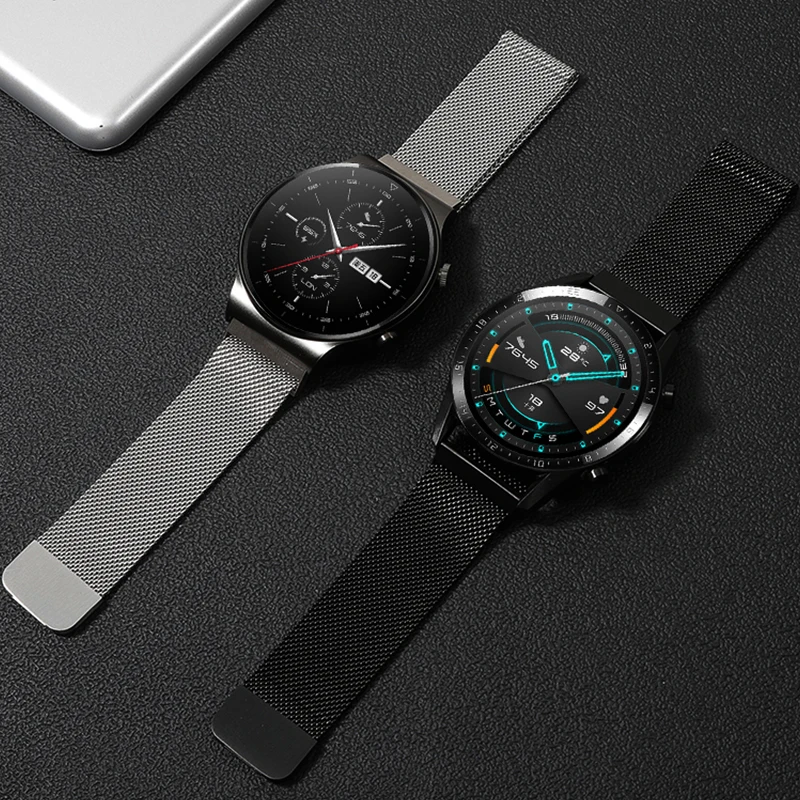 

Metal Milanese Breathable Strap For Samsung Galaxy Watch 3 4 5 Amazfit GTR Sports Watch Bracelet Band For Huawei Watch GT2/3 PRO