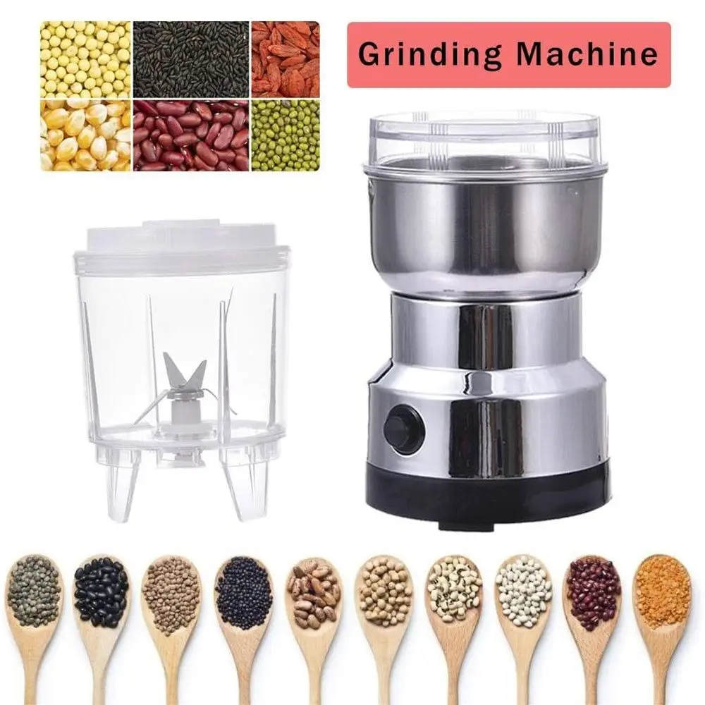 Electric Coffee Grinder for home Nuts Beans Spices Blender Grains Grinder Machine Kitchen Multifunctional Coffe Chopper Blades