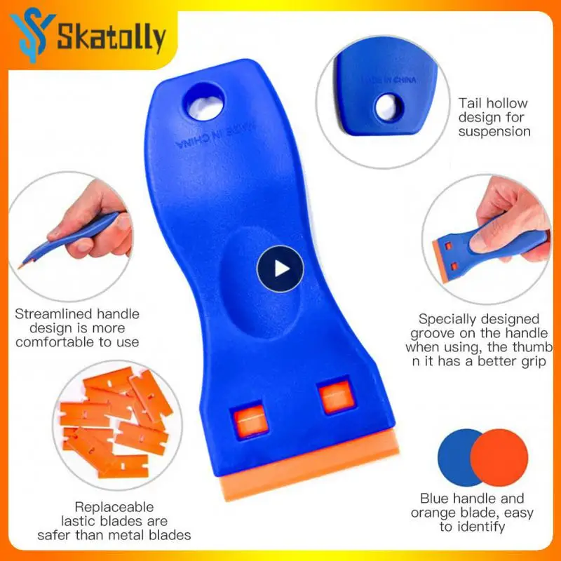 

Dual-purpose Cleaning Mobile Phone Scraper To Remove Bubbles Razor Blade Scraper Set Multi-purpose Mini Auto Scraper Blade Tool
