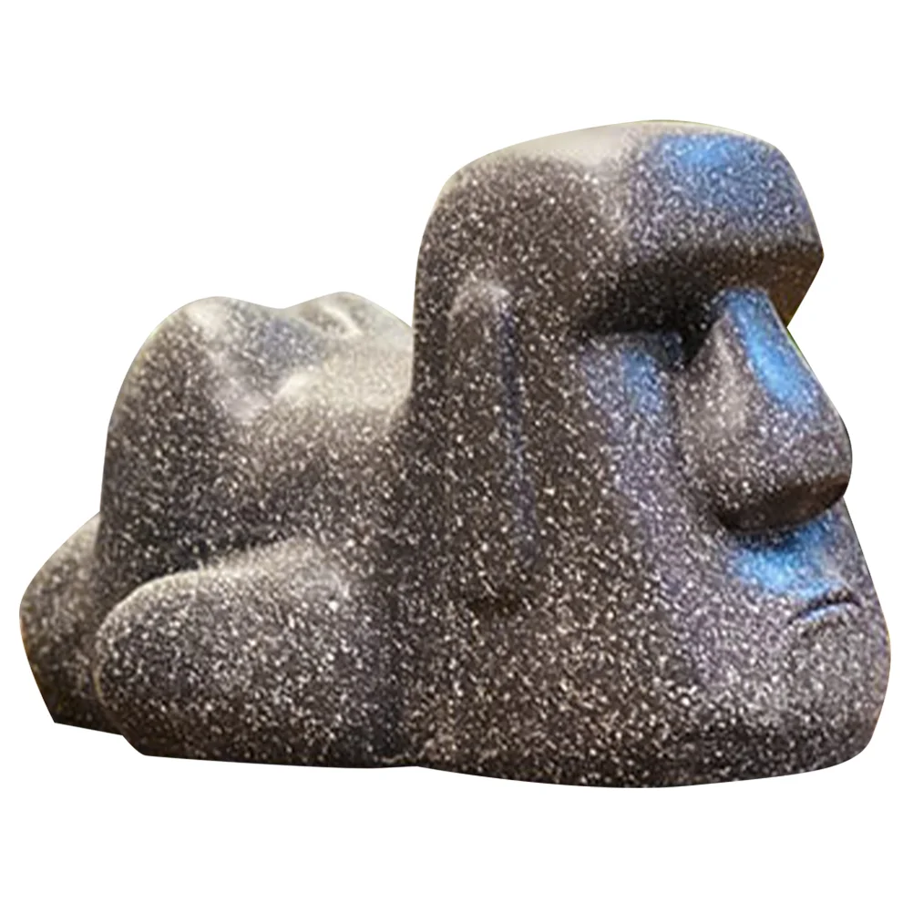 

Storage Boxes Decorative Moai Tissue Box Holder Desktop Tissue Box Holder Desk Napkin Box Resin Innovative Tissue Box