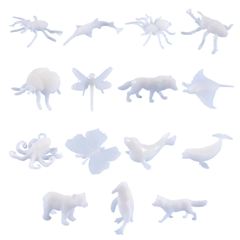 

Resin Model 15 Assorted Animals DIY Craft Filling Models for Jewelry Making Dropship