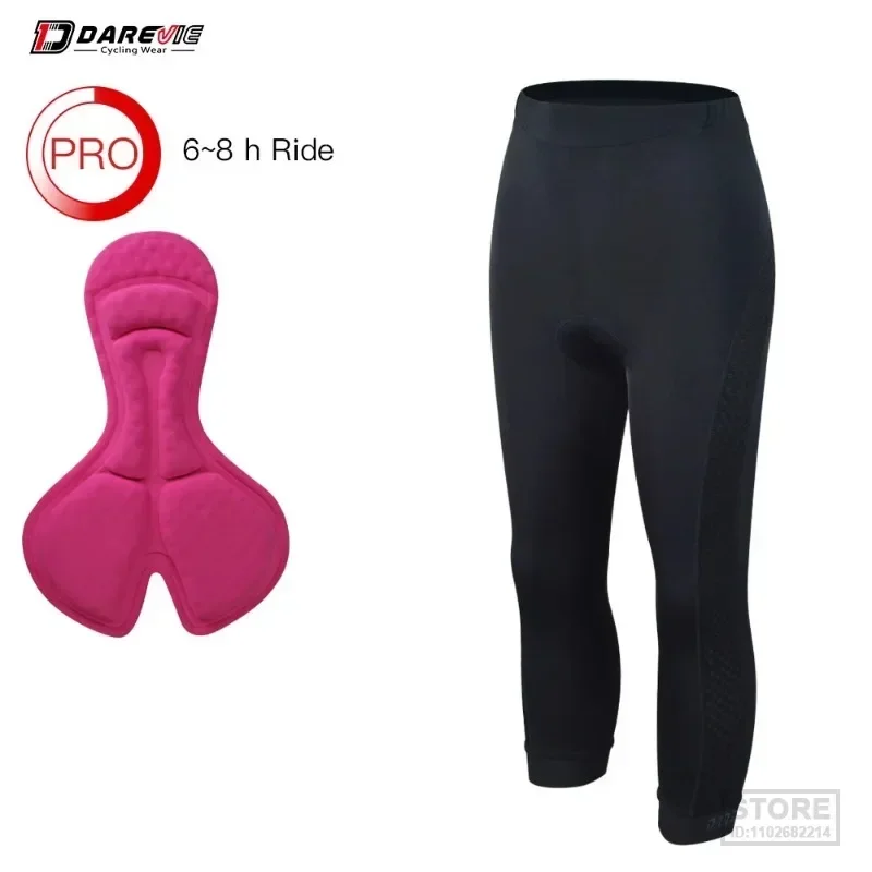 

DAREVIE Cycling Shorts UV Protection Women Tight Short Breathable Quick Dry Bicycle Biking 6 Hours