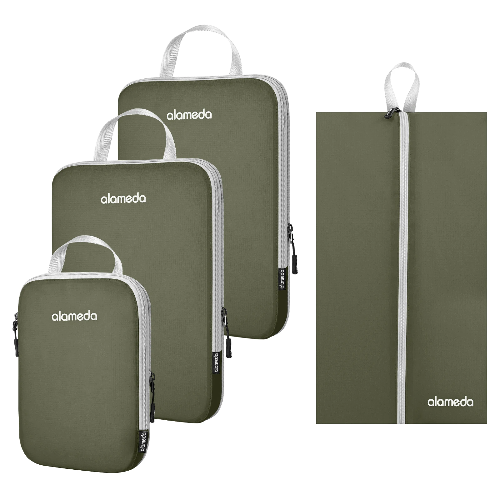 

АЛАМЕДА компрессионные упаковочные кубики, багажные упаковочные органайзеры для путешествий аксессуары с сумкой для обуви и сумкой для туалетных принадлежностей