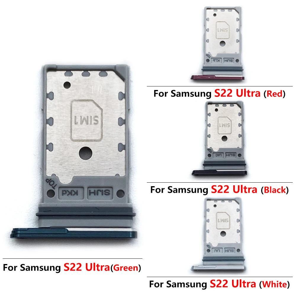 

5 шт. держатель лотка для Sim-карты для Samsung S22 Ultra S22 + оригинальный слот для SIM-карты адаптер часть гнезда для Samsung S22 Plus акция