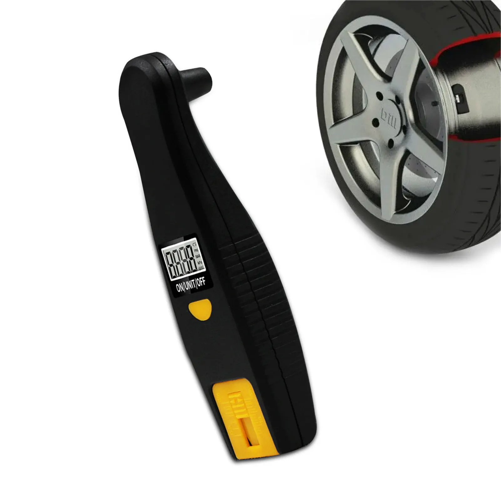 Digital Tire Pressure Gauge 2-in-1 Digital Tire Gauges For Tire Pressure 2-in-1 Air Gauge Tire Pressure With Backlit LCD Tire