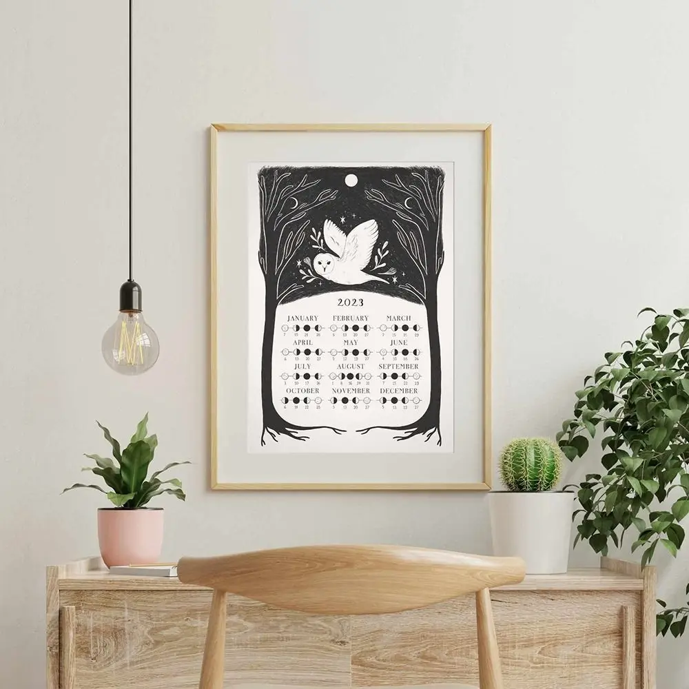 

Creative Home Decoration Funny Healing Ornament New Year Gifts Owl Poster Calendar For Friends Calendar
