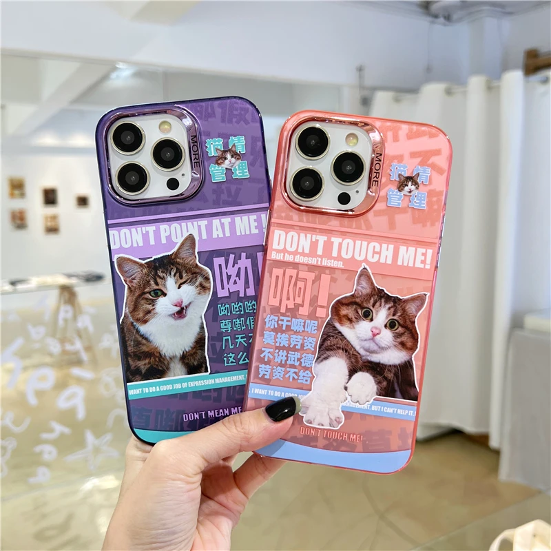 

Anime Not Touch Cat Dragon Ball One Piece Case for IPhone 11 12 13 14 Pro Max Plus Cartoons Phone Cover Back Shell Toy Gift
