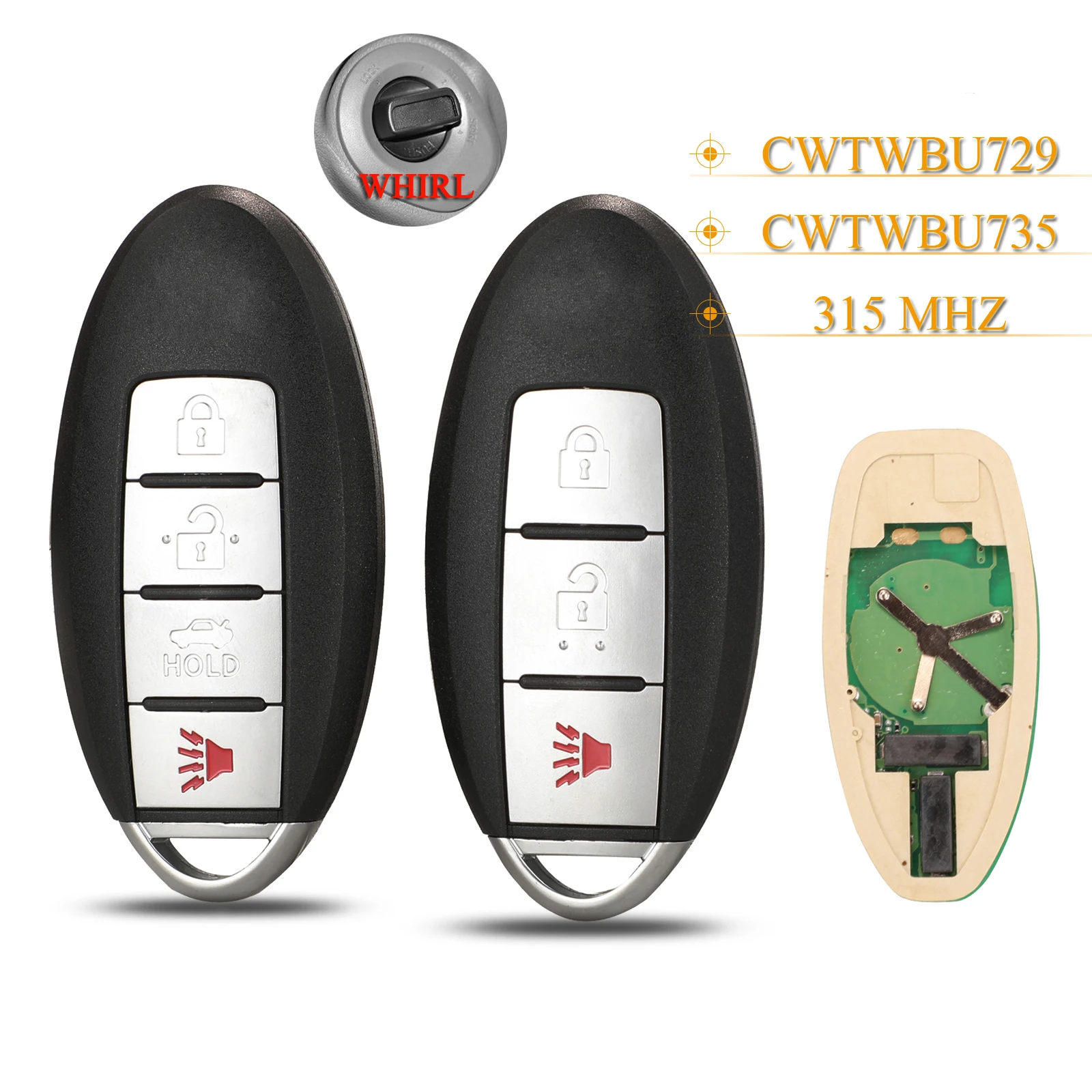 

Jingyuqin 5 шт. 3/4 Ярда, 315 МГц для Nissan Tiida Qashqai Altima Maxima Sentra Teana Xtrail CWTWBU729 CWTWBU735
