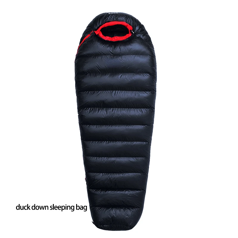 4-season warm sleeping bag Outdoor Adult Mommy Warm Ultralight Travel Camping Down Sleeping Bag Duck Down Sleeping Bag