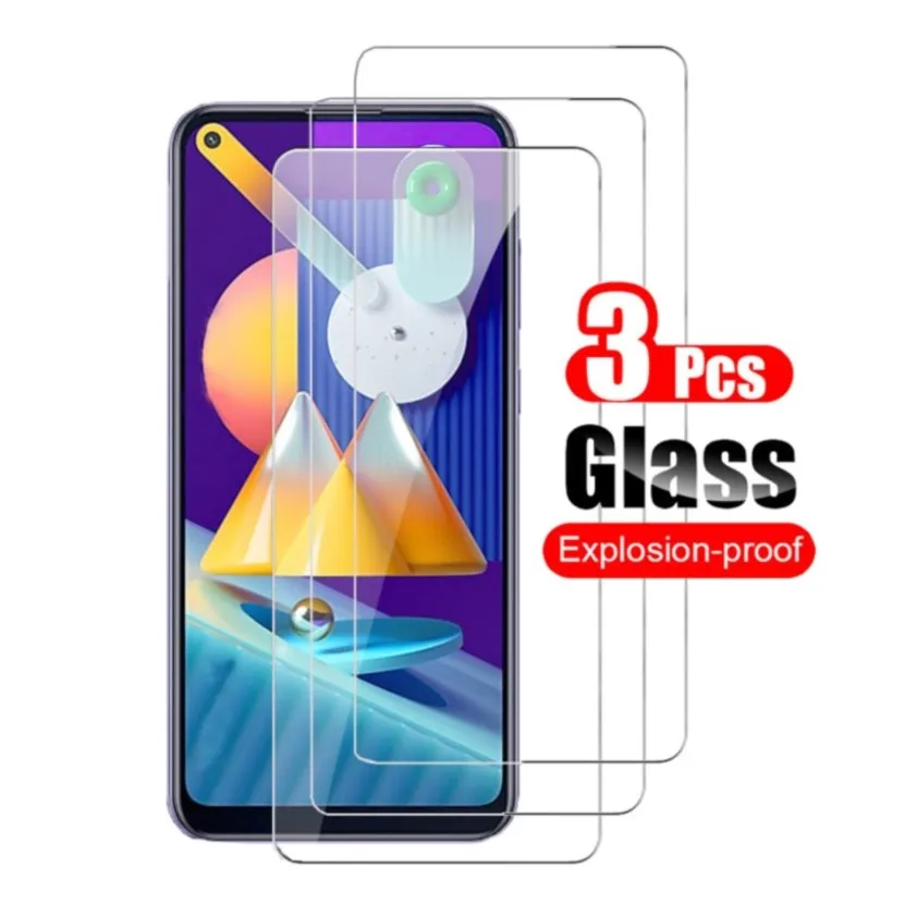 

3pcs for samsung galaxy m11 tempered glass screen protector guard on for galaxy m11 sm-m115f m115 protective glass film 9h