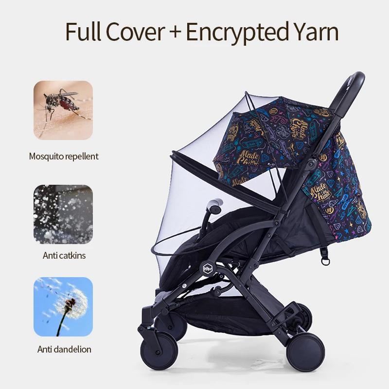 

Universal Baby Stroller Mosquito Net High Landscape Trolley Anti-mosquito Net Summer Pushchair Mosquito Mesh Breathable
