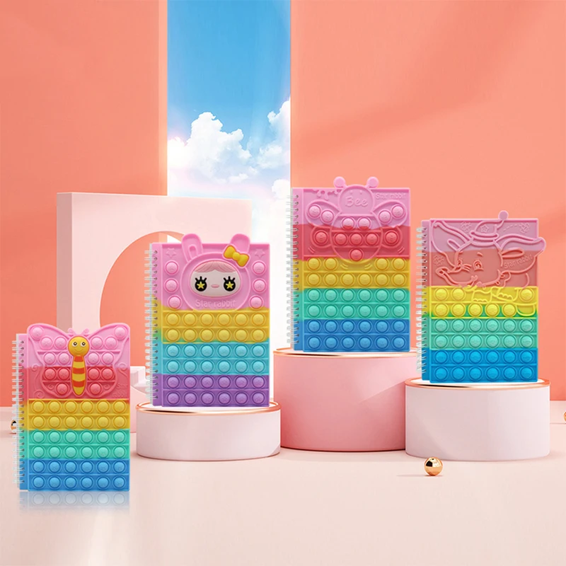Kawaii Panda A6 Блокнот популярный блокнот антистрессовый силиконовый для студентов