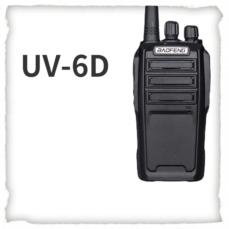 BAOFENG Walkie-talkie UV-6D Is Suitable for 8 Watt U-section Frequency In Outdoor Site Mines.