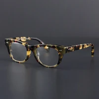 Cubojue Vintage Eyeglasses Frames Male Full Rim Thick Glasses Men Black Tortoise Nerd Eyewear Spectacles for Optical Lens