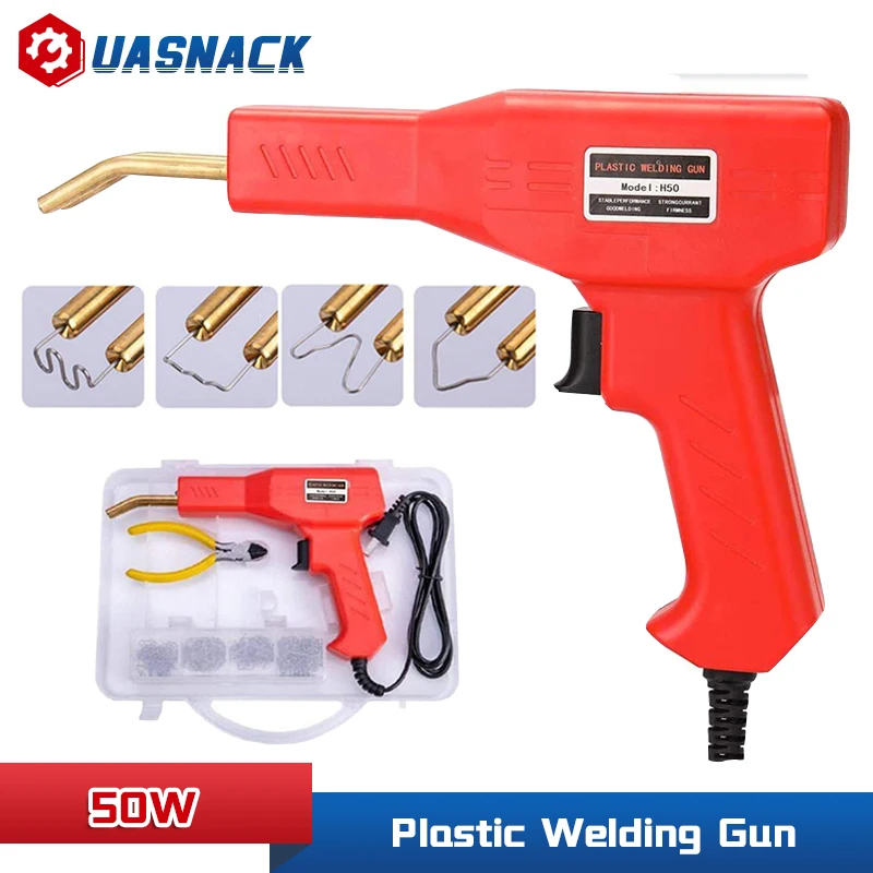 

50W Plastic Welder Gun Hot Stapler Welding Machine Soldering Iron Staple Repairing Machine Car Bumper Repair Welders Garage Tool