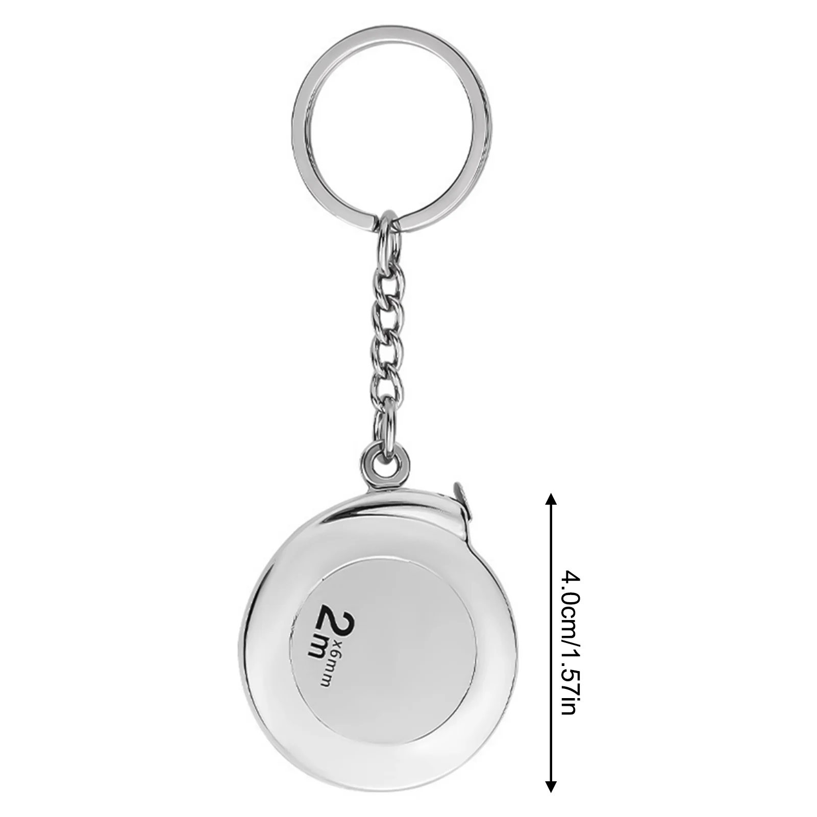 

Карманная мини-рулетка 2 м, выдвижной брелок из мягкой стали, небольшой бытовой измерительный инструмент для рукоделия и шитья