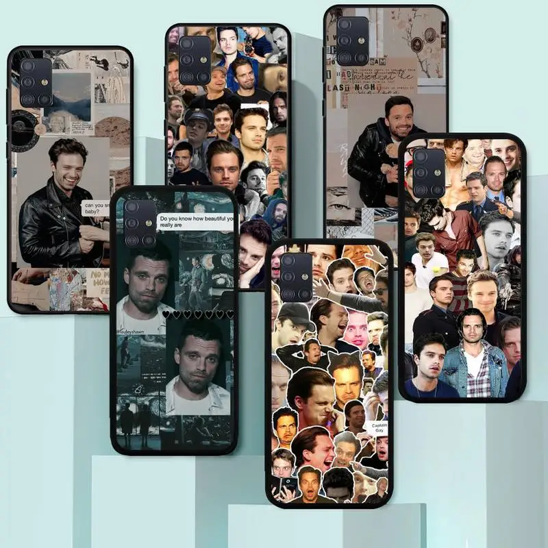 

Sebastian Stan Collage Phone Case For OPPO R9 R11 R15 R17 Reno plus pro Fundas cover