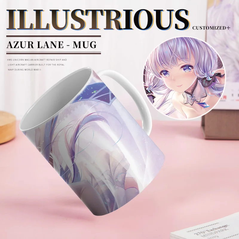 Azur Lane Mug Anime High Quality Creative Design ILLUSTRIOUS Promotion Cup Friends Gift |