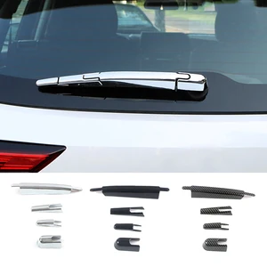 For Toyota Highlander XU70 2022 Rear Wiper Trim Strip Car Exterior Part Modify Protective Decoration Carbon Fiber Color Sticker