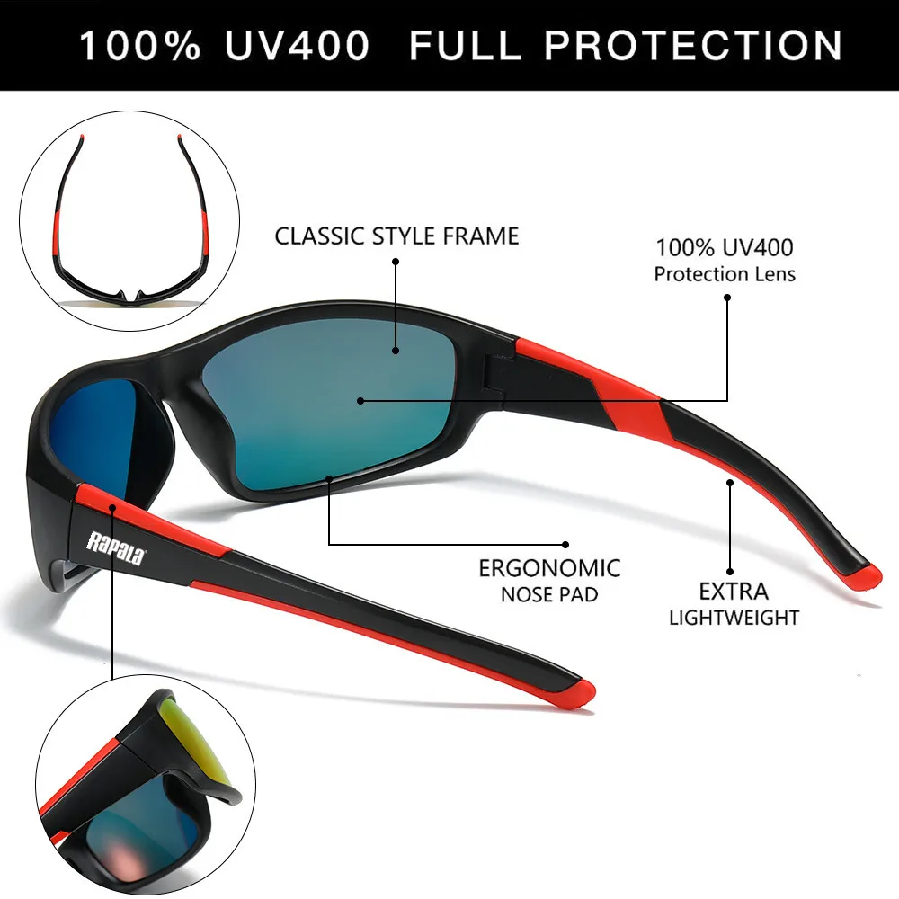 Новые поляризационные солнцезащитные очки Rapala HD для мужчин и женщин спорта на