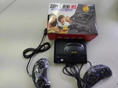 

2022 New Retro Mini TV Video Game Console For Sega MegaDrive 16 Bit Games with 208 Different Built-in Games Two Gamepads AV Out