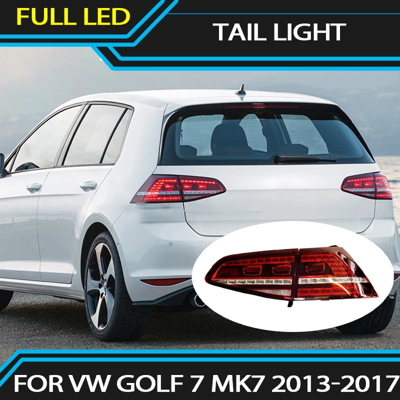 

LED Taillights For VW Golf 7 MK7 2013-2017 Rear Tail Lamps Assembly Sequential Turn Signal Tail Light Assembly