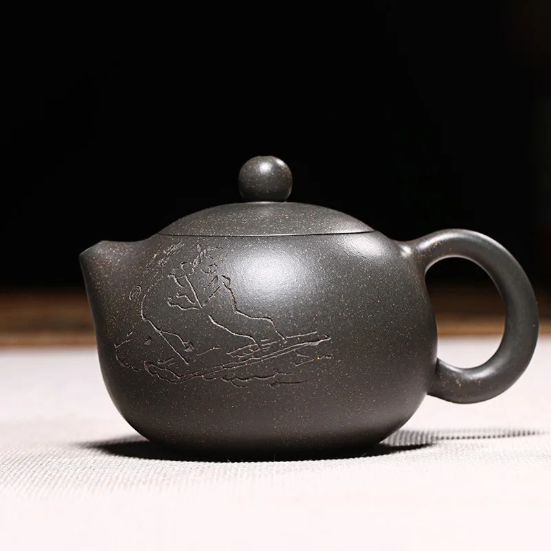 

Yixing знаменитый аутентичный Фиолетовый Глиняный чайный набор Бытовая зернистая паста Xi Shi чайный горшок большой емкости одинарный зернисты...
