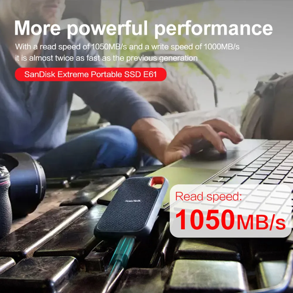 Внешний жесткий диск SanDisk Extreme PRO 5 шт. SSD E81 портативный E30 E60 E61 usb 3.2 type EC/A для