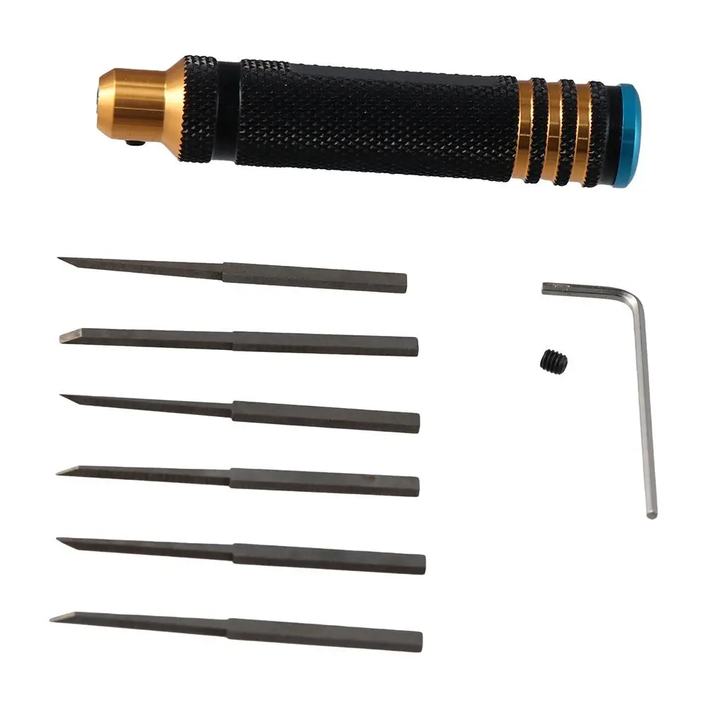 

7 лезвий 0,1/0,2/0,4/0,6/0,8/1,0/2,0 мм режущий инструмент Prime Model Scriber модель долото из смолы резные чернила линия 7 в 1