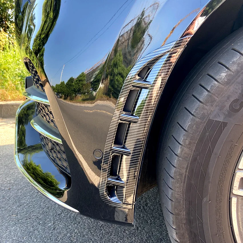 

2 Pcs Car Side Fender Air Vent Spoiler for Mercedes Benz GLE Class V167 2020+ GLE350 GLE450 GLE53 Front Bumper Splitter Trims