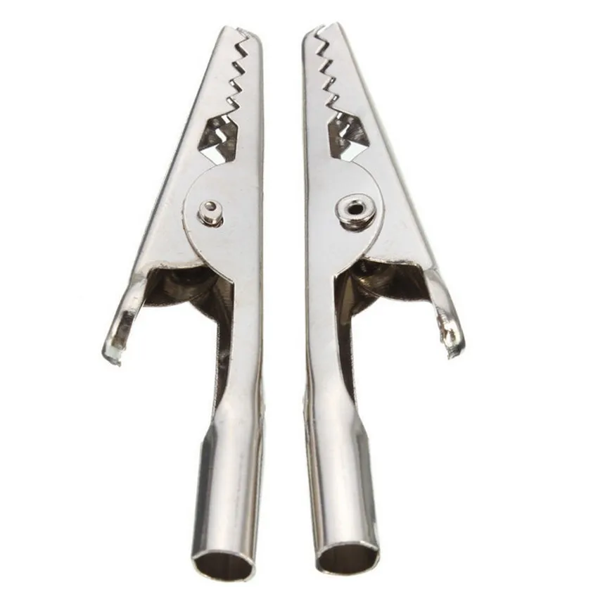 

10 Pcs 51mm Spiral Probe Test Crocodile Clip Crocodile Clip Stainless Steel Stereo Application Or Battery / Power Terminal