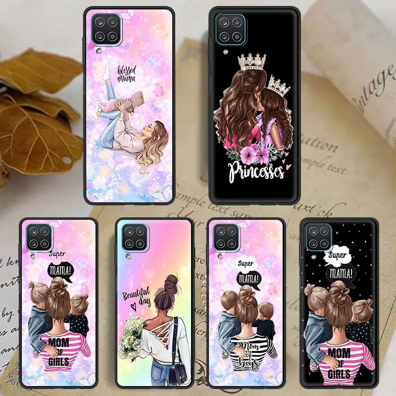 

Cover Case for Samsung A12 A51 A32 A50 A42 A21s A71 A52 A72 A52s A53 A71 5G Shell Bag Soft Luxury Funda Fashion Mom And Baby