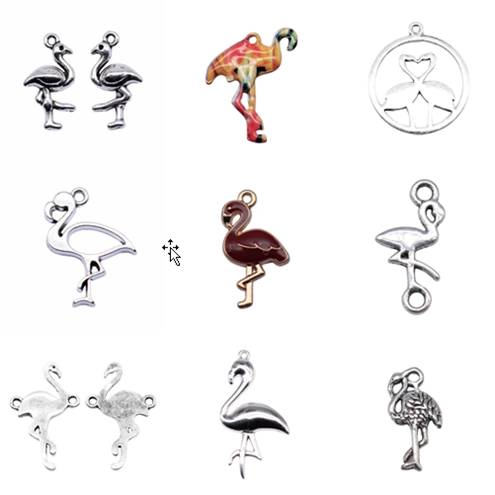 

Подвески в виде фламинго для украшений «сделай сам»