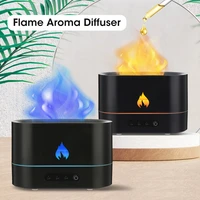 fire effect aroma diffuser aromatherapy simulation flame usb air humidifier aromatizer for home room fragrance perfume diffuser