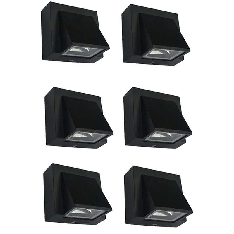 

6X 5W Modern LED Wall Light Outdoor Waterproof Wall Lamp Perfect for Corridor Courtyard Gate Terrace Balcony Garden