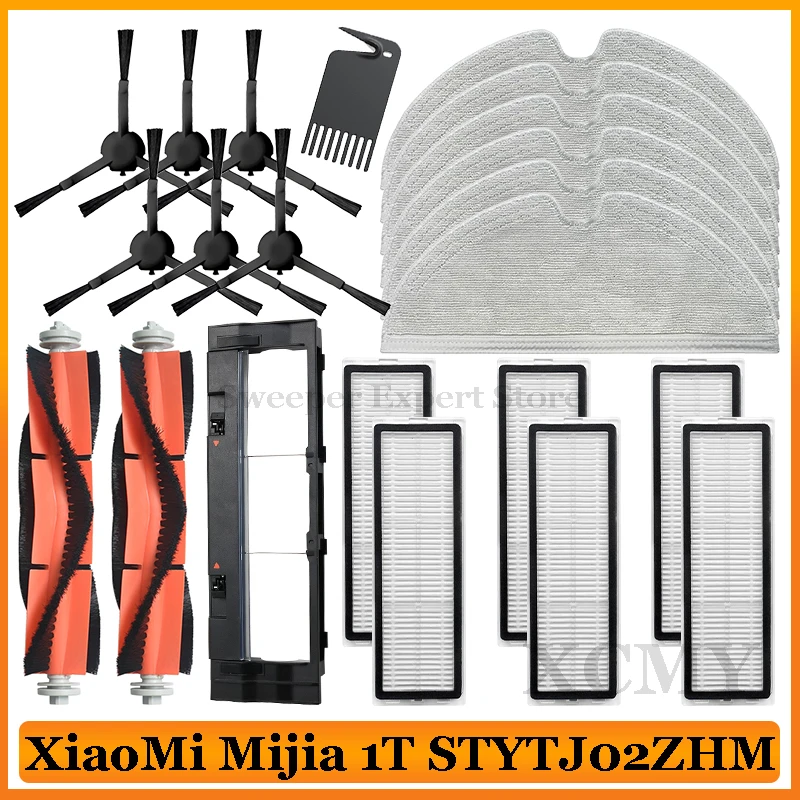 

For XiaoMi MI Robot Vacuum Mop 1T 2 Pro Plus STYTJ02ZHM Vacuum Cleaner Parts Brush Cover Filter Mop Cloths Water Tank Accessorie
