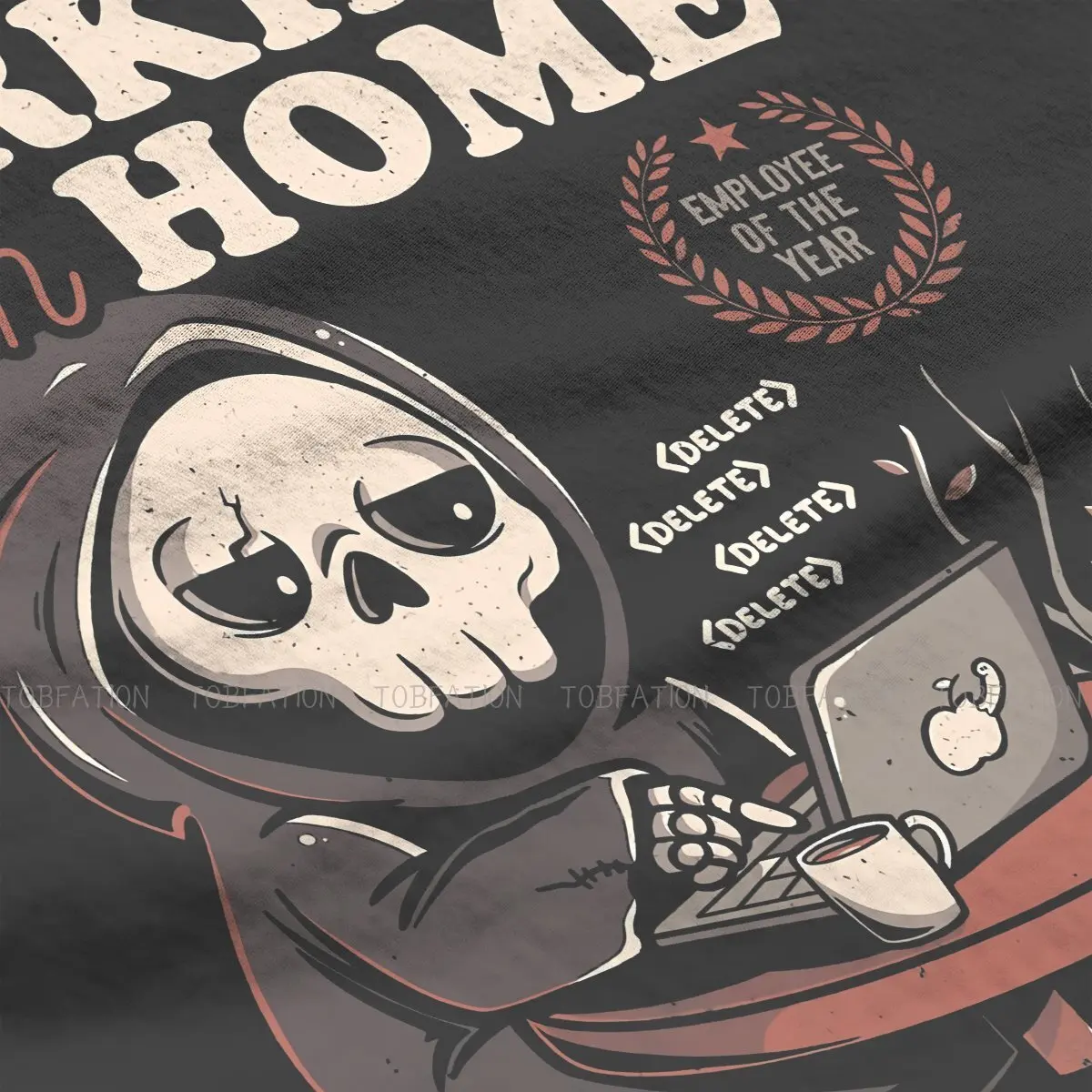 Футболка мужская с принтом жуткий череп баггомет сатана Люцифер стиль одежды