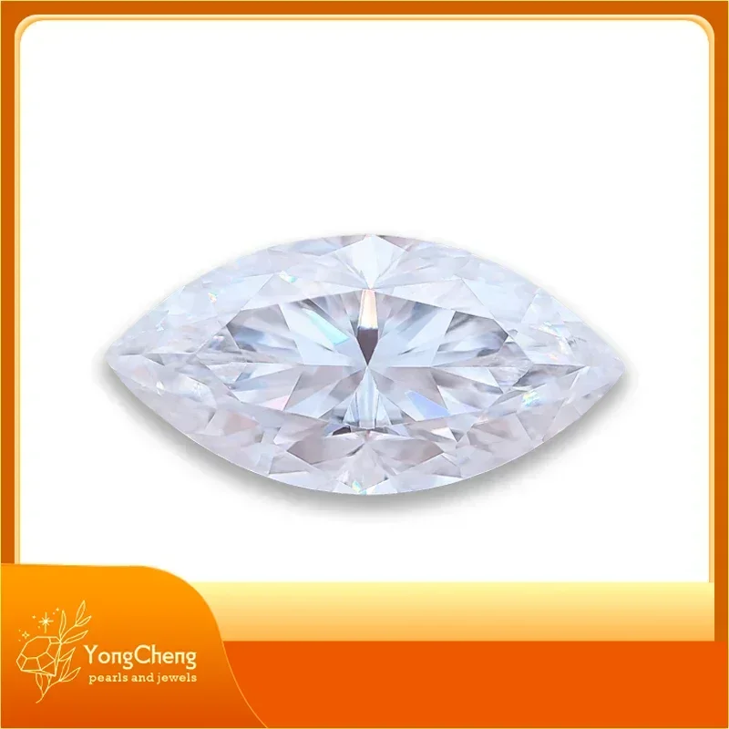 Камень Муассанит высшего класса огранка маркизы супер белый цвет D VVS1 подвески