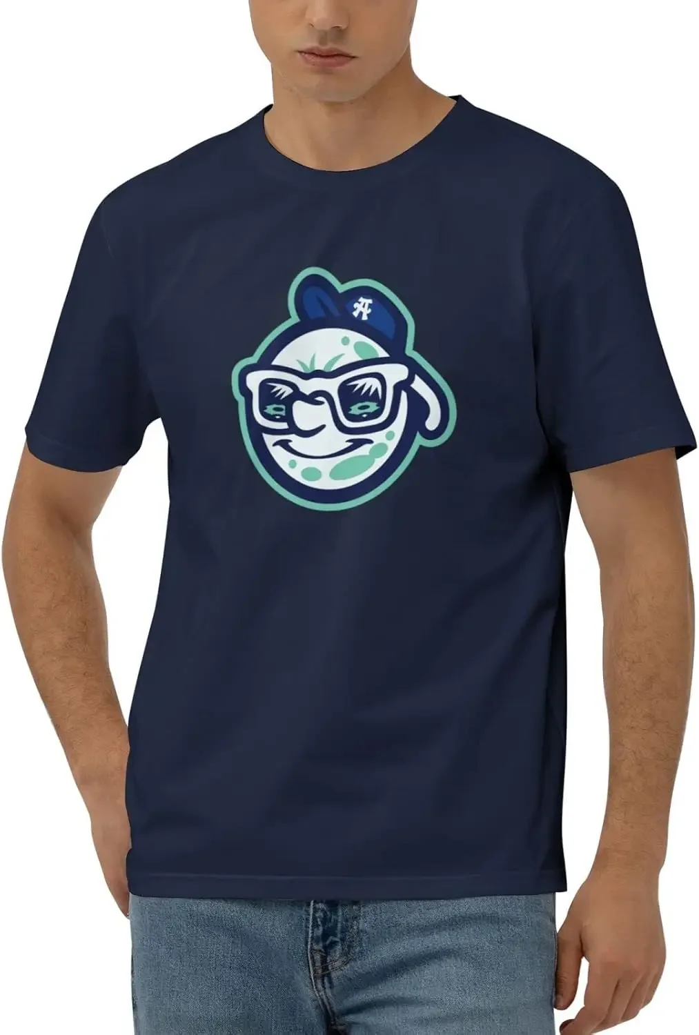 Мужская футболка Asheville Tourists с короткими рукавами из чесаного хлопка 170 г