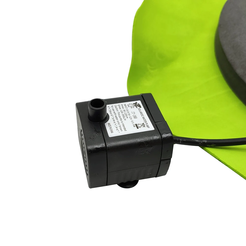 Лучшая цена 180л/ч Лифт 90 см Мощность пруда фонтан с солнечной панелью воды